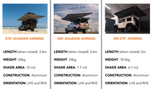 Load image into Gallery viewer, Alu Cab 180° Shadow Awning LHS