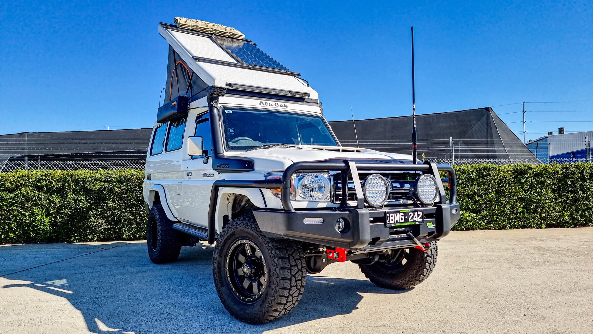 troopy roof top tent Alu Cab Hercules Roof Top Conversion to Suit Toyota Landcruiser 78 Ser – Riverland 4x4 & Outdoor