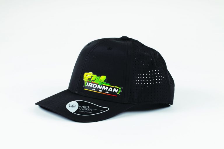 Ironman 4x4 Breezy Cap - Curved Peak Black Cap