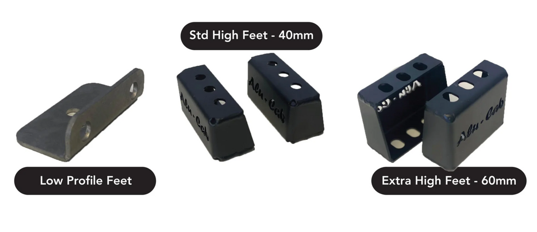 Alu-Cab Load Bar Mounting Feet (Set of 4)